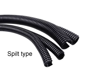 1 2” Stainless Steel 304 PVC Coated Flexible Split Corrugated Conduit for Electric Cable Protection Fire Proof Corrosion