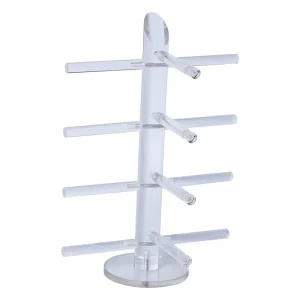 1-6 Tier Clear Acrylic Display Rack for Sunglasses and Glasses Frames