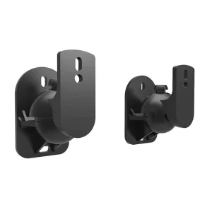 1 Pair ABS Plastic Speaker Wall Mount Brackets, 5 kg Load Capacity