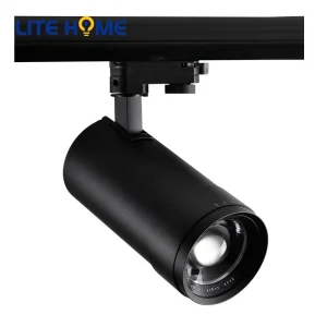 10 60 Degree Zoomable Spotlight 15W LED 3 phase Track Spotlightaces White Black Cylinder Head Track Light 220V 90Ra 80Ra