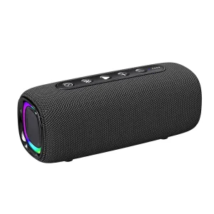 10 Hours Playtime BT 5.3 RGB Light Outdoor Sports Waterproof Portable Subwoofer TWS Wireless Speaker