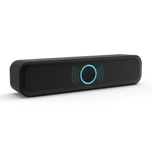 10 Watt High Quality Sound Portable Mini LED Light Speaker HK5013 Small Computer Audio Speakers
