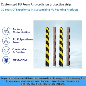100*4.5*4.5cm PU Anti-Collision Strip Corner Protector Sponge for Garage Protection
