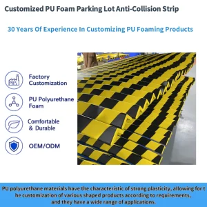 100*6*6cm PU Anti-Collision Strip Corner Protector Sponge for Garage Protection