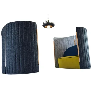 100% Polyester Fiber Partition Screen Fireproof Acoustic NRC 0.8 Eco protection E0 Multi Functional Contemporary Waterproof