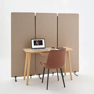 100% Recyclable Polyester Office Acoustic Partition Soundproof Acoustic Privacy Screen Freestanding Room Dividers