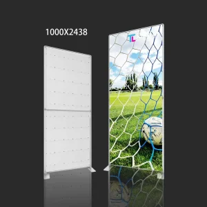 1000*2438MM Trade Show Booth Display Tube Stand Light Box Backlit Wall Exhibition Backdrop