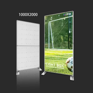 1000x2000mm SEG Fabric Display Light Box with LED Backlit Aluminum Profile