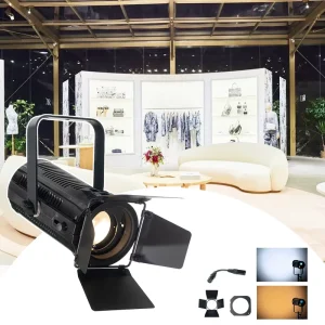 100W 2-in-1 Zoom Wash Stage Light, 2800K-6000K Adjustable Color Temperature, DMX/RDM Control