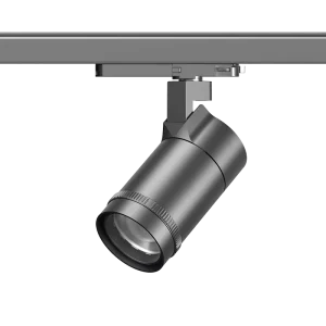 10W-20W Zoomable LED Track Light with Adjustable 15-50-Degree Beam for Commercial Use
