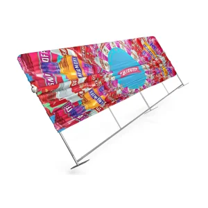 10ft 20ft 30ft Custom Logo Printed Stretch Pop-Up Wall Trade Show Display Banner Stands Tension Fabric Backdrops