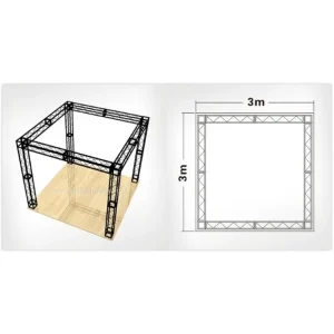 10ft 20ft Customized Aluminum-Framed Outdoor Exhibition Truss Booth