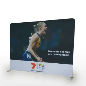 10ft/20ft Exhibition Backdrop Roll-Up Pop-Up Display Booth Stretch Tension Fabric Banner Stand