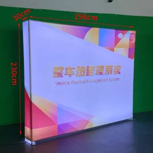 10ft/20ft Portable Exhibition Trade Show Booth Tension Fabric Display Backdrop Stand