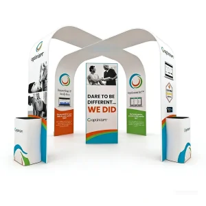 10ft 20ft Pull-Up Exhibition Display Booth Stretch Tension Fabric Backdrop Stand