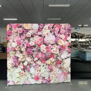 10ft 8ft Straight Tension Fabric Backdrop Trade Show Display Stand Booth Banner
