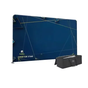 10ft Custom Logo Printed Stretch Pop-Up Wall Trade Show Display Stand with Tension Fabric Backdrop