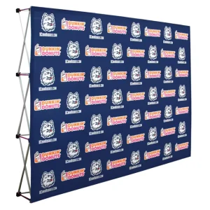 10ft Event Media Wall Custom Printed Fabric Pop Up Backdrop Display Stand