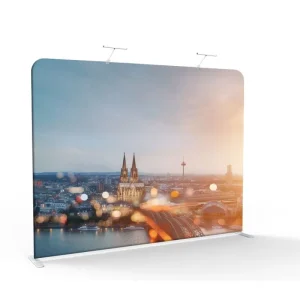 10ft Portable Custom Printed Stretch Fabric Pop-Up Wall Trade Show Display Banner Stand Backdrop