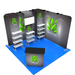 10ft Portable Modular Cube Aluminum Frame Trade Show Reusable Tension Fabric Exhibition Booth