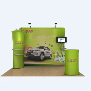 10ft Stretch Tension Fabric Exhibition Backdrop Display Stand