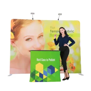 10ft x 10ft Exhibition Booth Tension Fabric 360 Photo Booth Backdrop Stand