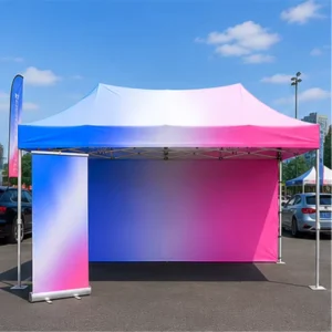 10ft x 15ft Fire Retardant Waterproof Oxford Fabric UV and Wind Resistant Aluminum Frame Advertising Booth Tent