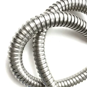 10mm 12mm 16mm 20mm 25mm 32mm SS304 Stainless Steel Corrugated Flexible Conduit Hose for Electrical Wiring Protection
