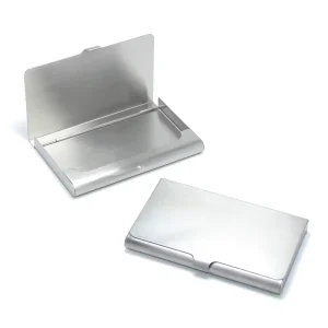 10mm Thickness Metal Business Card Case Portable Brushed Visiting Card Box Wallet Stainless Steel Card Holder