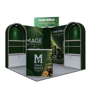 10×10 Aluminum Portable Exhibition Display Booth Stands Modular Advertising Booth