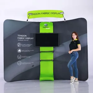 10×10 ft Modular Aluminum Alloy Exhibition Booth Backdrop Fabric Stand for Trade Shows
