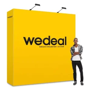 10x10ft Aluminum Alloy Frame Dye-Sublimation Printed Media Wall Fabric Backdrop Display Stand