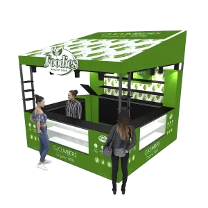 10x10ft Custom Modern Colorful SEG Printing Trade Show Cafe Bar Exhibition Stand Booth