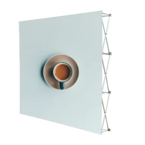 10x10ft Folding Retractable Trade Show Pop-Up Backdrop Stand and Banner