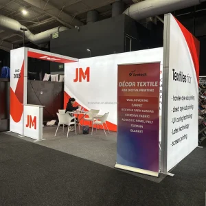 10x10ft Modular Aluminum Exhibition Light Box Booth with LED Backlit Display