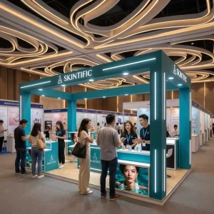 10×20 Exhibition Portable Silicone Fabric Modular Display Easy Setup Jewelry Tradeshow Booth