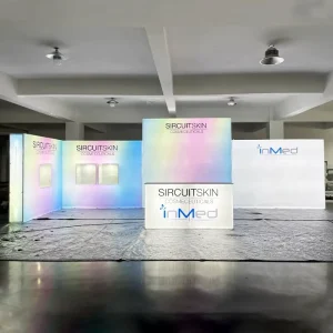 10x20ft and 20x30ft LED Portable Straight Backlit Pop-Up Trade Show Booth