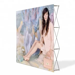 10×7.5ft Aluminum Frame Stretch Fabric Pop up Banner Stand Display Backdrop Backwall for Exhibition Advertising and Events