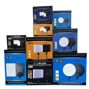 110V/220V Plug-in LED Fill Lamp for Photography and Videography Dimmable RGB Video Light