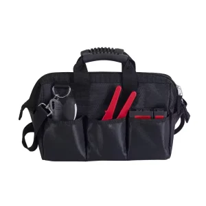 12 Inch Heavy Duty Durable Portable Canvas Tool Bag with Zipper Closure Simple Design 8 11 Compartments
