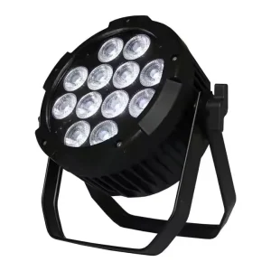 12-LED Waterproof Battery-Powered PAR Light and Color-Changing Floodlight for Camping and Ambient Lighting