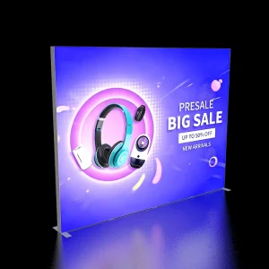 120 Custom SEG Fabric LED Light Box for Trade Show Backdrop Exhibition Booth Display Portable Tool-Free Aluminum Frame
