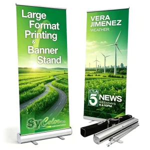 120 x 200 cm Aluminum Alloy Digital Printing Scrolling Pull-Up Backdrop