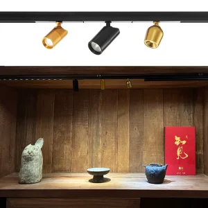 12V Low Voltage Aluminum COB Magnetic Track Spotlight for Jewelry and Museum Displays