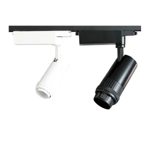 12W 20W 30W 40W Aluminum Adjustable LED Track Light Spotlight for Supermarkets Malls Clothing and Jewelry Stores