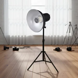 150W Daylight LED Fill Light with Digital Display, 5500K Ring Lamp for Video, Studio, Film and Makeup Photography