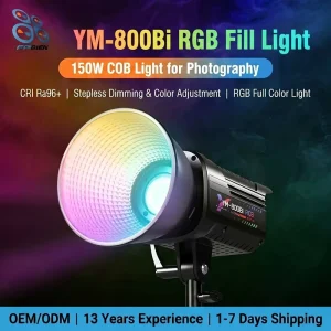 150W RGB COB Studio Fill Light with Bowens Mount for Content Creators