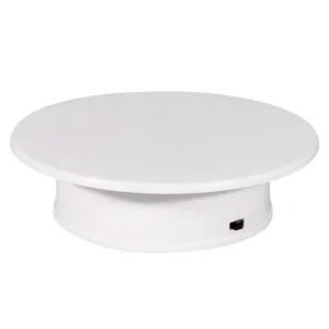15x4cm USB-Powered Electric Rotating Turntable for Photography and Product Displays