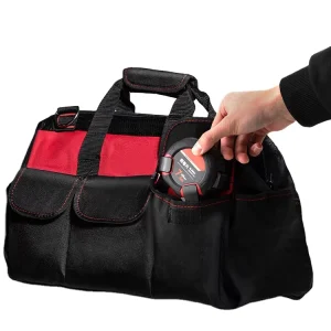 16 inch Heavy Duty Tote Bag Wide Mouth Tool Storage With Waterproof Rubber Base Customized OEM ODM Support Outdoors