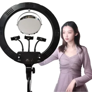 18 Inch Ring Fill Light for Video Studio Live Stream Broadcast Video Conference Photography